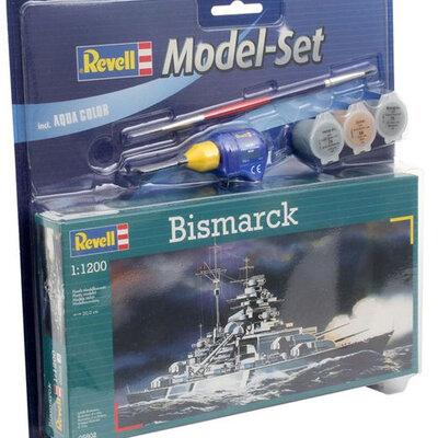 Revell maketa broda sa priborom Model Set Bismarck RV65802/5006