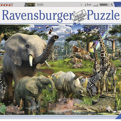 Ravensburger puzzle Životinje - Animal Kingdom Collection - Animals at the Waterhole  3000 delova RA17070