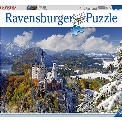 Ravensburger puzzle Nemačka - Zamak Nojšvanštajn u zimu 3000 delova RA17062