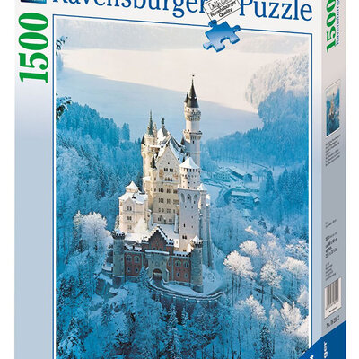 Ravensburger puzzle Nemačka - Zamak Nojšvanštajn u zimu 1500 delova
