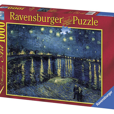 Ravensburger puzzle Art - Vincent Van Gogh - Starry Night Over Rhone 1000 delova