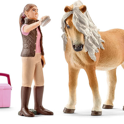 Schleich Figure Domaće životinje - Islandski poni - timarenje 41431