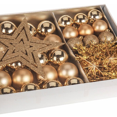 Paket Ukrasa Za Jelku Gold - 33 Komada