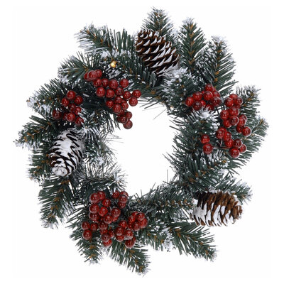 Novogodišnji Venac, Sa Šišarkama,  Za Vrata - Dekoracija 20 cm