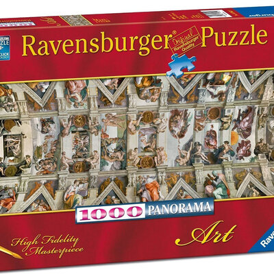 Ravensburger puzzle Art - Sistin Chapel 1000 delova PANORAMA prikaz RA15062