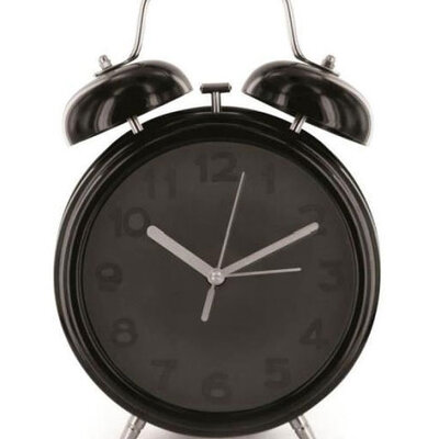 Retro stoni sat Budilnik 0857 Crni