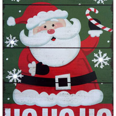 Svetleća Novogodišnja Dekoracija - Deda Mraz 24 x 36 cm