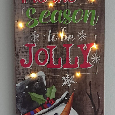 Svetleća Dekoracija - Jolly Christmas 20 x 50 cm