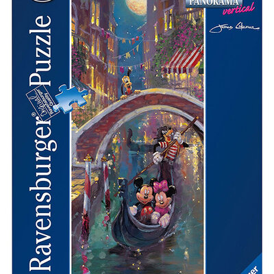 Ravensburger puzzle Disney - Miki i Mini - Venetian Romance 1000 delova PANORAMA vertical - prikaz RA15055