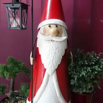 Deda Mraz Metalni 75 cm Sa Kandelabrom Za Sveće