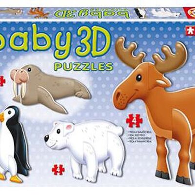 Drveni Puzzle 3D Polarne Životinje ED13921