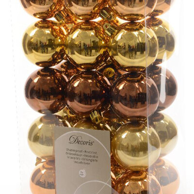 Novogodišnje kugle badem zlato 6cm 30 kom