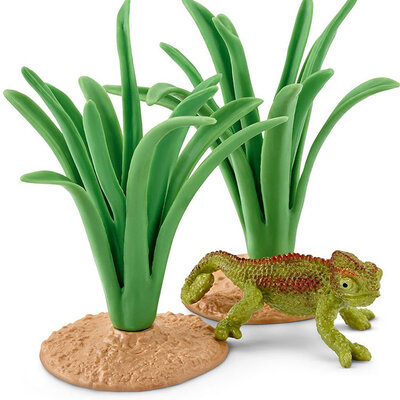 Schleich Figurice Divlje životinje - Kameleon u žbunju 42324