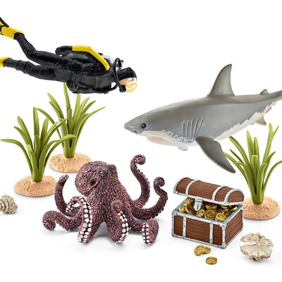 Schleich Figure Divlje životinje - Lovac na morsko blago 42329