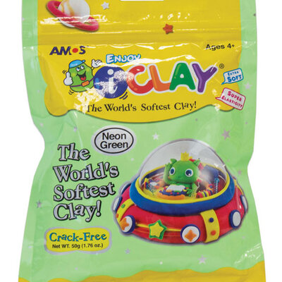 Amos Glina Neon Zelena 50g IC9676