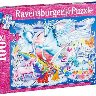 Ravensburger puzzle XXL - Glitter puzzle - Amazing Unicorns 100 delova RA13928