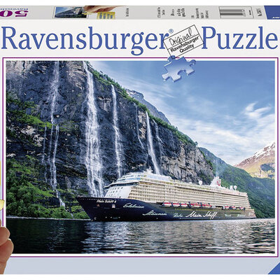 Ravensburger puzzle Mein Schiff 4 in Fjord 500 delova BIGGER PIECES RA13647