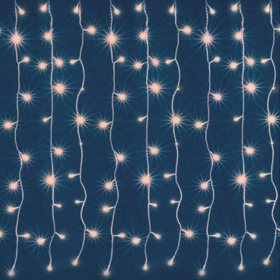 Novogodišnja LED zavesa 120x140cm sa 168 toplo belih lampica