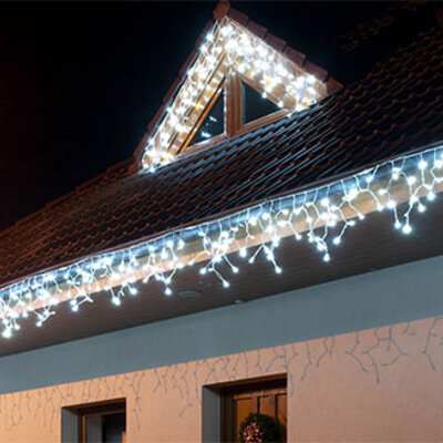 Nadogradive novogodišnje LED lampice 4m x 0.5m 152L Icicle za unutrašnju i spoljnu upotrebu