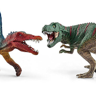 Schleich Figurice Dinosaurusi - Spinosaurus i T-Rex mali 41455