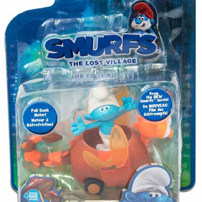 Štrumpfovi set Clumsy i ptica Spitfire vozilo JP30872