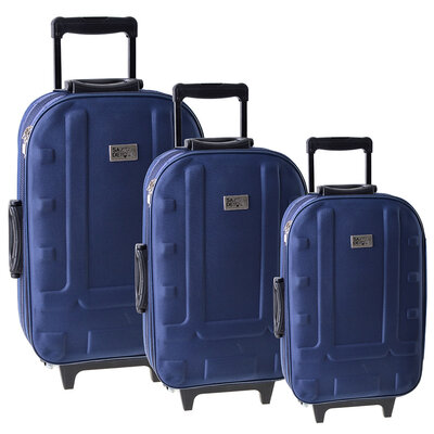 Komplet 3 kofera Sazio Havana tamno plava boja