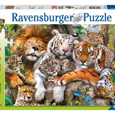 Ravensburger puzzle XXL - Životinje - Big Cat Nap 200 delova RA12721