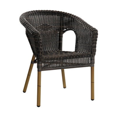 Baštenska stolica Royal 5 deluxe dark bamboo round indocoffe