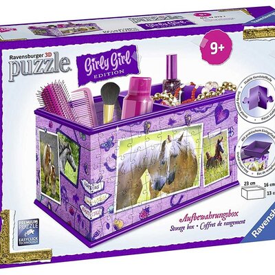 Ravensburger 3D puzzle GIRLY GIRL edition - Za devojčice - Kutija za sitnice - Konji - Storage Box Horses 216 delova RA12072