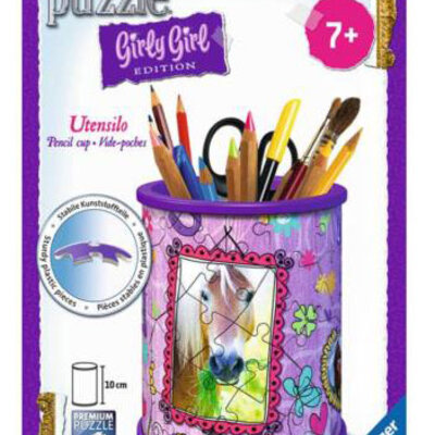 Ravensburger 3D puzzle GIRLY GIRL edition Kutija za olovke - Konji 54 dela RA12075