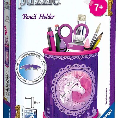 Ravensburger 3D puzzle GIRLY GIRL edition - Za devojčice - Kutija za olovke - Unicorns Pencil Holder 54 dela RA12103