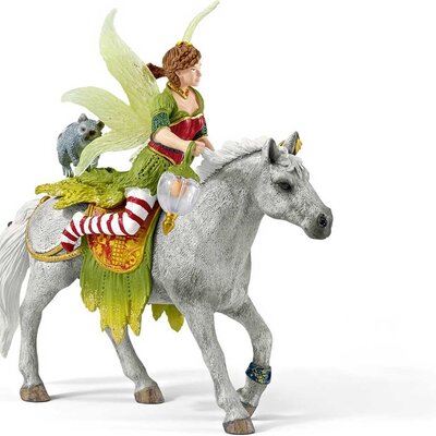 Schleich Figure Bayala - Vila Marvin u svečanoj odeći na konju 70517