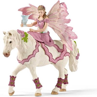 Schleich Figure Bayala - Vila Feja u svečanoj odeći na konju 70519