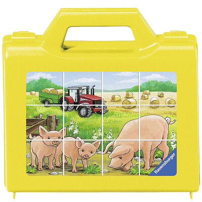 Ravensburger puzzle kocke Childrens Puzzle Cubes - Farm Animals 12 kocki  RA07471