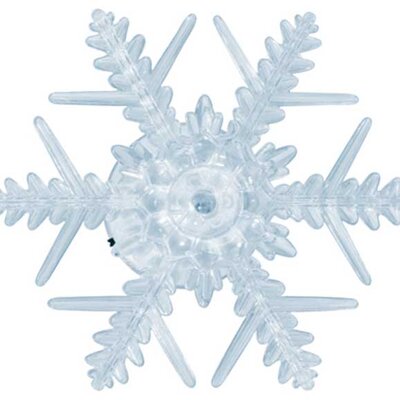 Pahulja za prozor svetleća sa LED diodom 5 komada KID331/WH