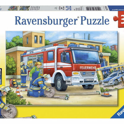 Ravensburger puzzle  Dečije puzle - 2x12 - Police and Firefighters  2x12 delova  RA07574
