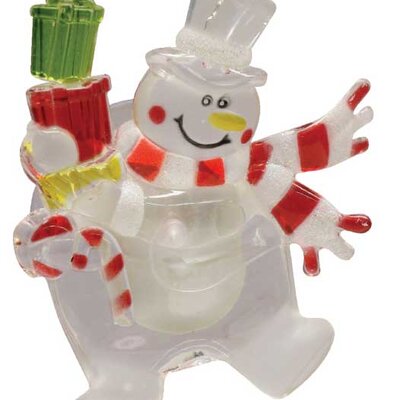 Svetleći Sneško za prozor sa kolor LED diodom KID324