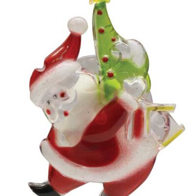 Svetleći Deda Mraz za prozor sa kolor LED diodom KID323