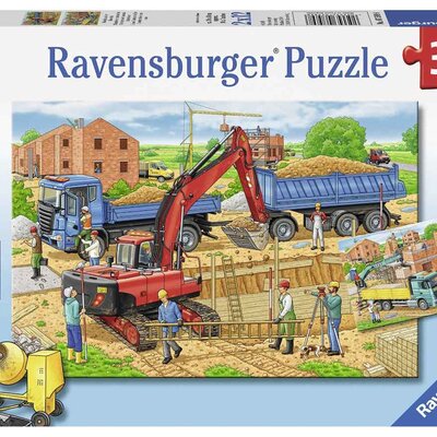 Ravensburger puzzle Dečije puzle - 2x12 - Busy Construction Site 2x12 delova RA07589