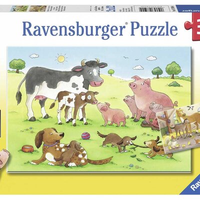 Ravensburger puzzle Dečije puzle - 2x12 - Životinje - Animals Children 2x12 delova RA07590