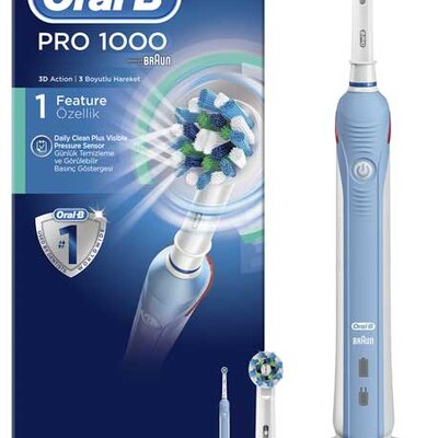 Oral-B Punjiva električna četkica za zube D20 PRO 1000 3D plus Refill 500275