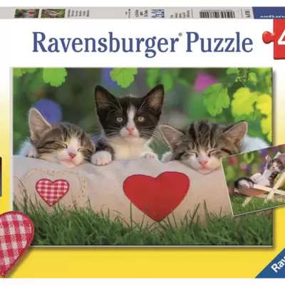 Ravensburger puzzle Dečije puzle - 2x24 - Životinje - Mace - Sleepy Kittens  2x24 dela RA07801