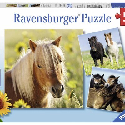 Ravensburger puzzle Dečije puzle - 3x49 - Životinje - Konji - Horses  3x49 delova RA08011