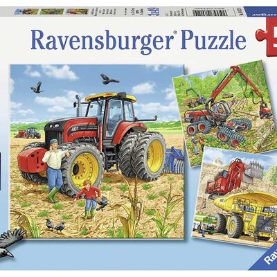 Ravensburger puzzle Dečije puzle - 3x49 - Large Machines  3x49 delova RA08012