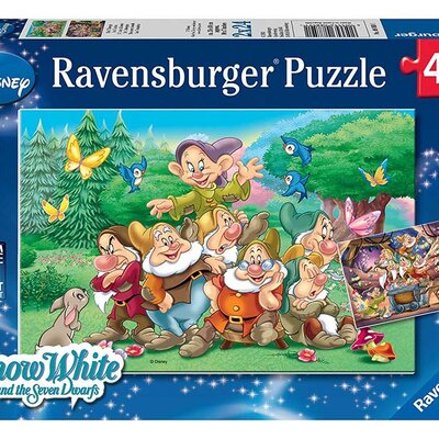 Ravensburger puzzle Dečije puzle - 2x24 - Disney - Snow White and the seven Dwarfs 2x24 dela RA08859