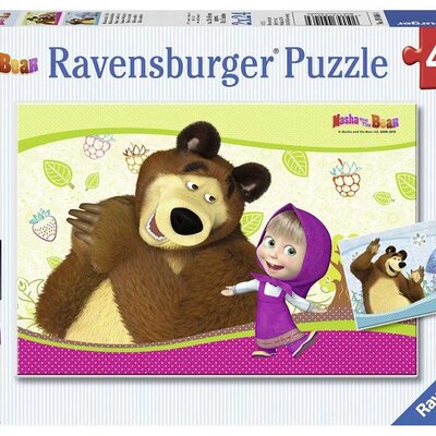 Ravensburger puzzle Dečije puzle - 2x24 - Maša i medved - Masha and the Bear 2x24 dela RA09046