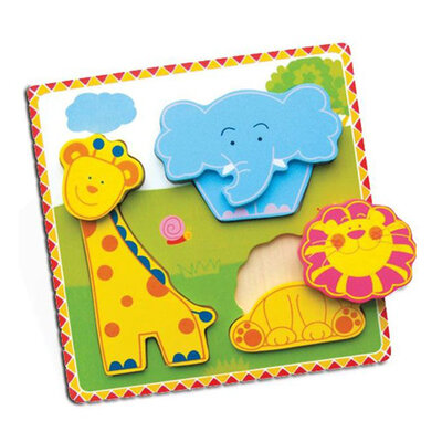 Viga drvena umetaljka 2 nivoa Zoo 59304A