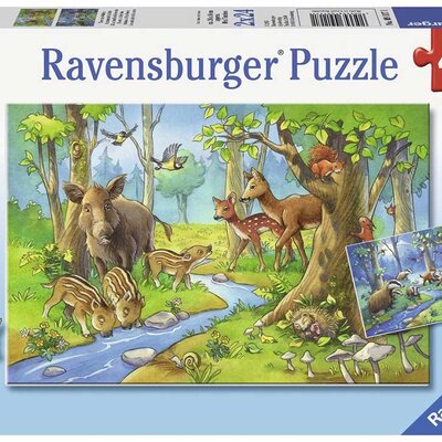 Ravensburger puzzle Dečije puzle - 2x24 - Životinje - Šumske životinje 2x24 delova RA09117