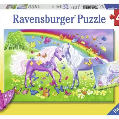 Ravensburger puzzle Dečije puzle - 2x24 - Životinje - Konji - Rainbow Horses 2x24 delova RA09193
