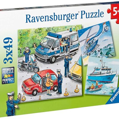 Ravensburger puzzle Dečije puzle - 3x49 - Police in Action 3x49 delova RA09221